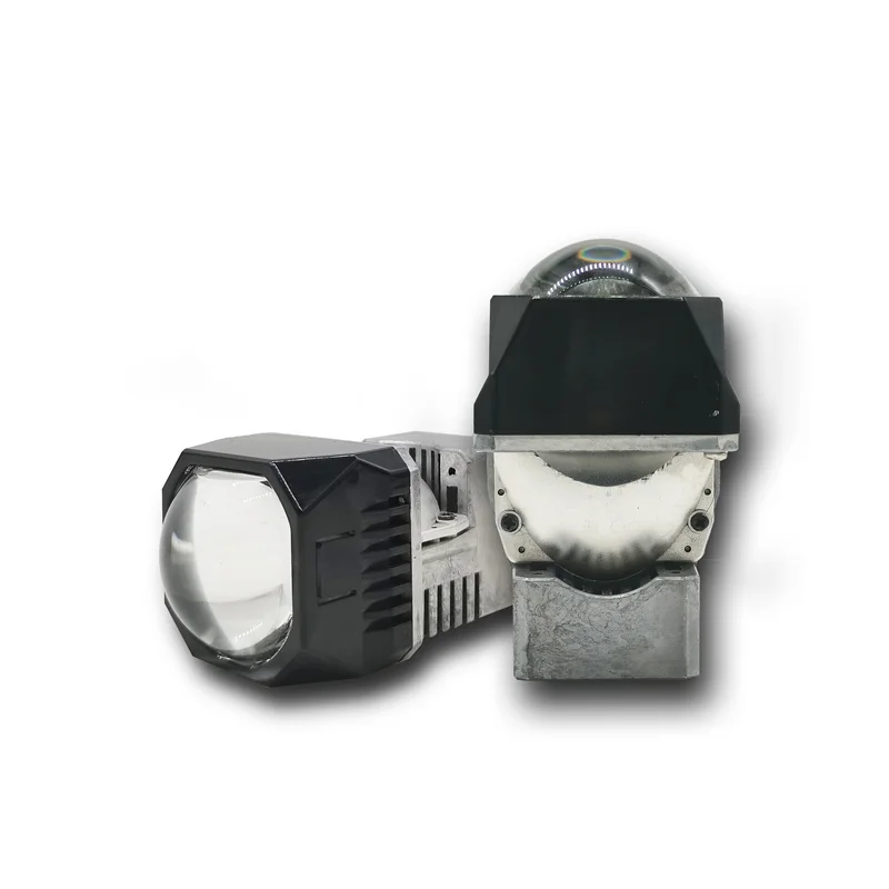Mini Hid Projectors 3.0 1.5 Inch Car Light Q8 5500K Fog Projector Led Mini Headlight Lens