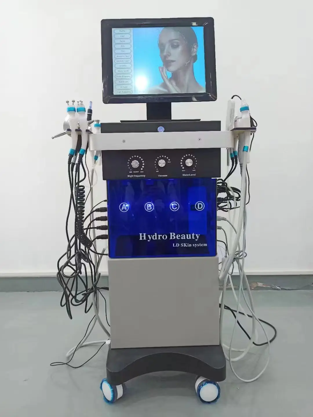 New 14 IN1 Aesthetic medicine hydro facial hidro facial jet peel facial machine hydra beauty machine