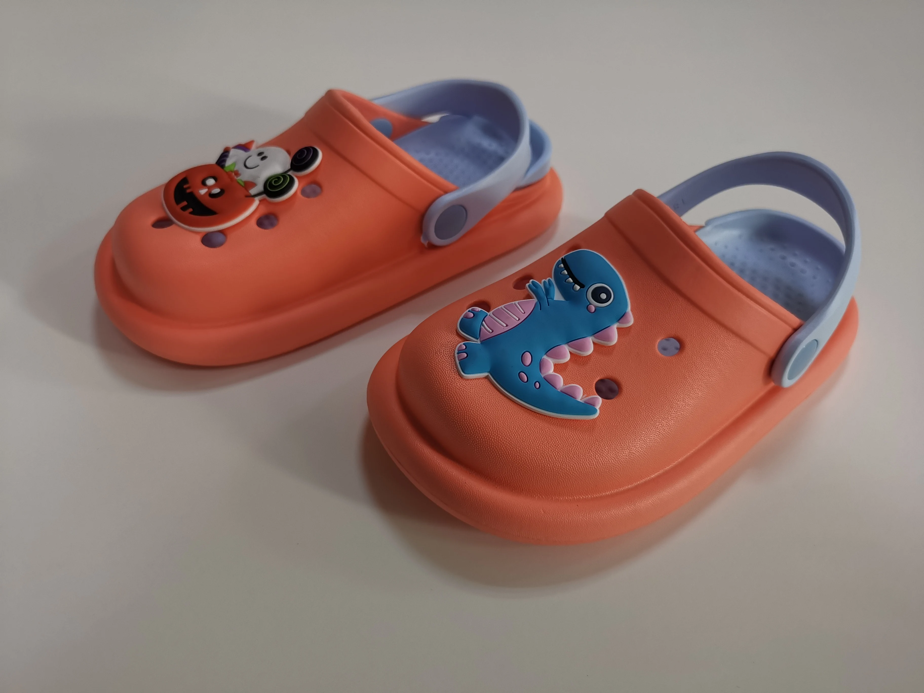 Child anti-slip clogs shoes EVA injection slingback sandal with air