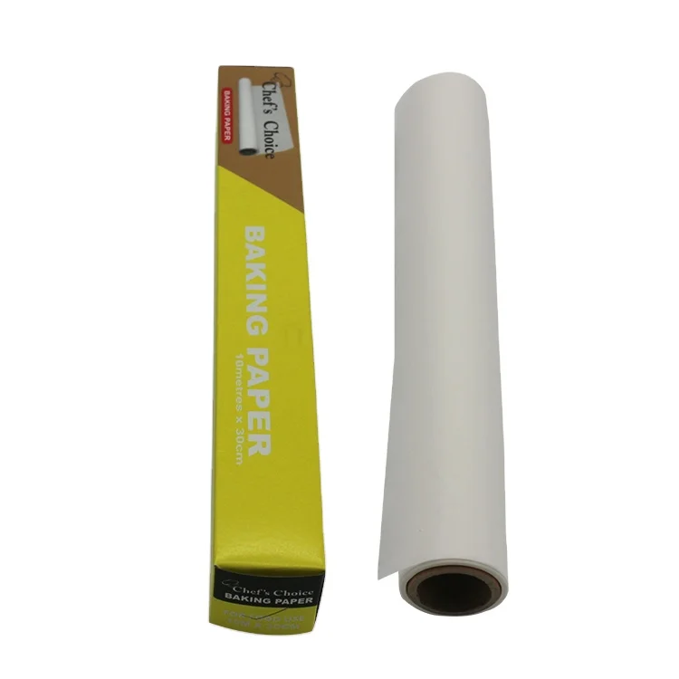 Recyclable high temperature silicone foil baking parchment paper roll