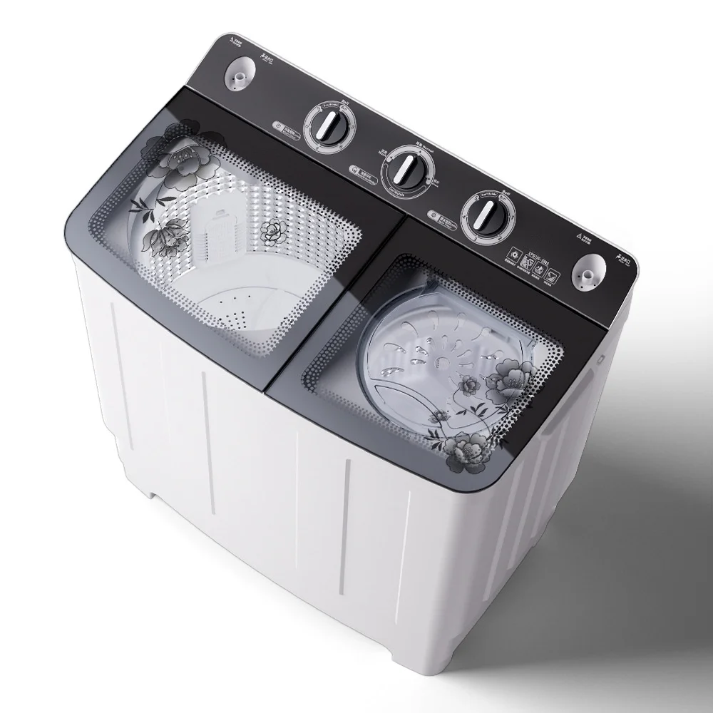Factory direct sale household semi-automatic dewatering double cylinder washing machine made in China smart washing machine