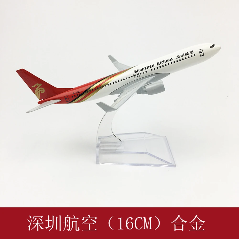 China Shenzhen B737 Aircraft Models Airliner and Fighter Resin Crafts High-Detail Aircraft Models Toy