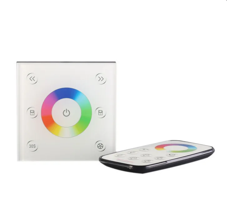 P3+T3 High quality wall wireless rgb color changeable touch led controller rf led rgb strip controller