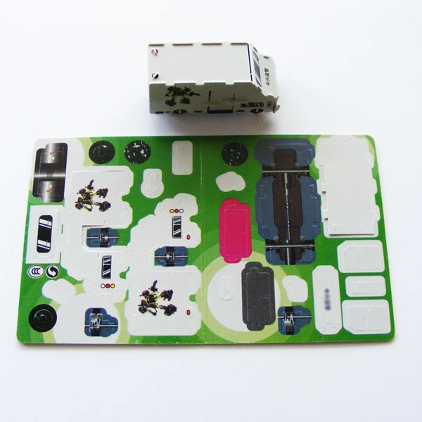 Airplane 3D Puzzle Coloring Puzzles, Model Toys, DIY Cards