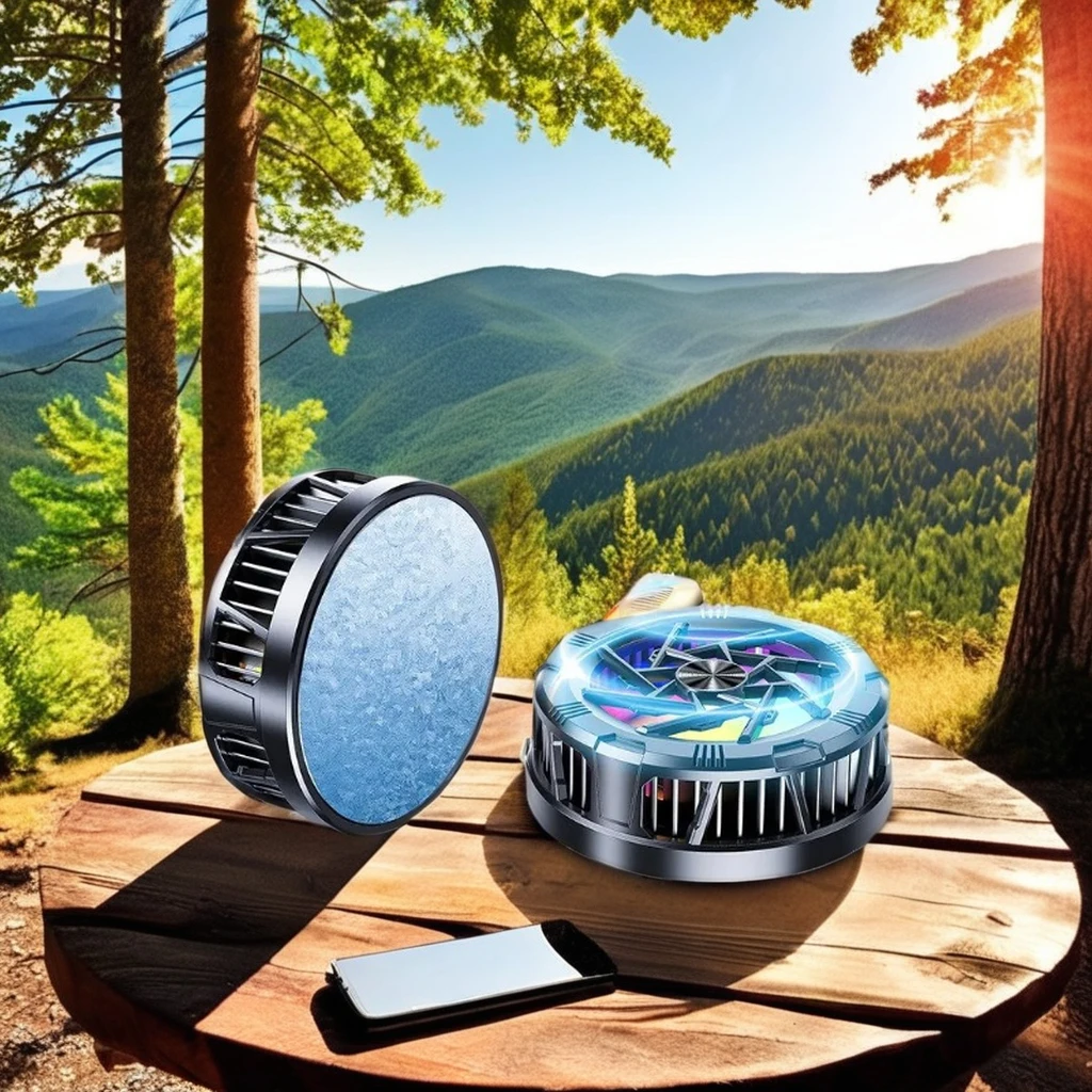 Portable Electric Magnetic Cooling Fan Gaming Console Tablet Battery Powered Switch New Outdoor Mobile Phone Cooler Plastic