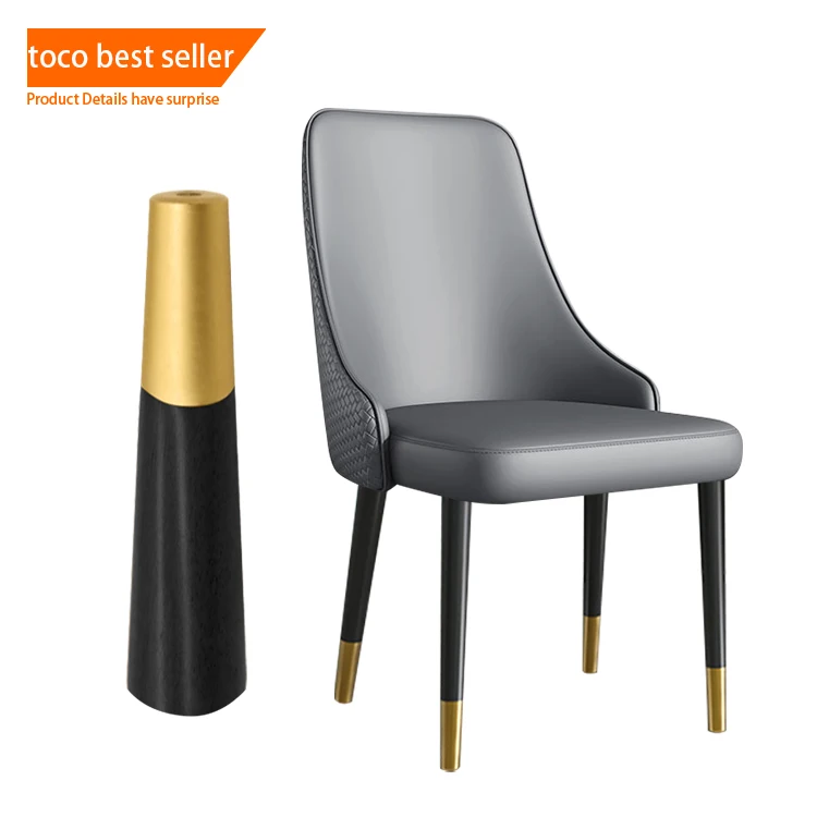 Toco Stainless Steel Rectangular Chair Leg Covers Camping Dining Table Chair Anti Slip Leg Cap Covers 5mm Oval Brass Chrome