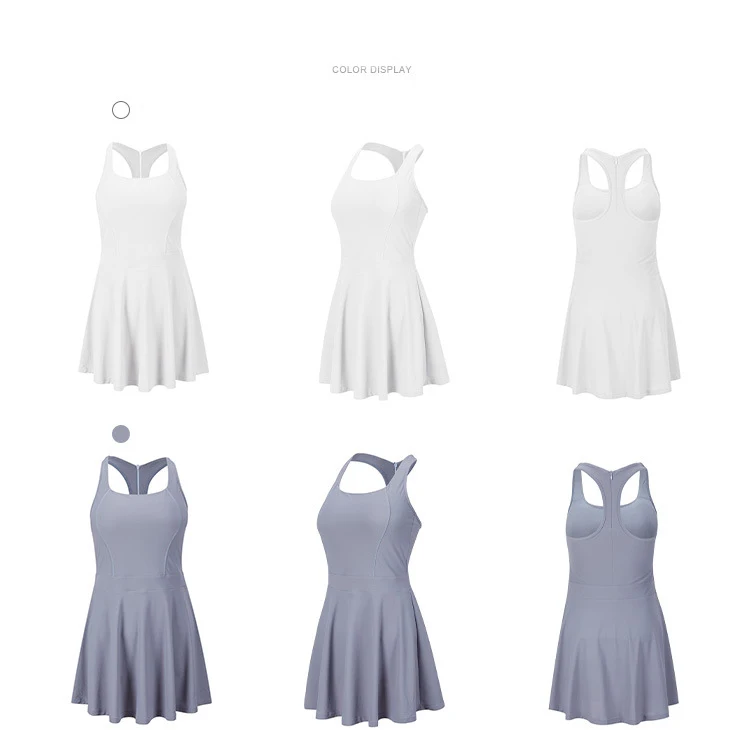 Direct Order Wholesale Custom Logo Badminton Sports Dress Sleeveless Vest Golf Skirt Women