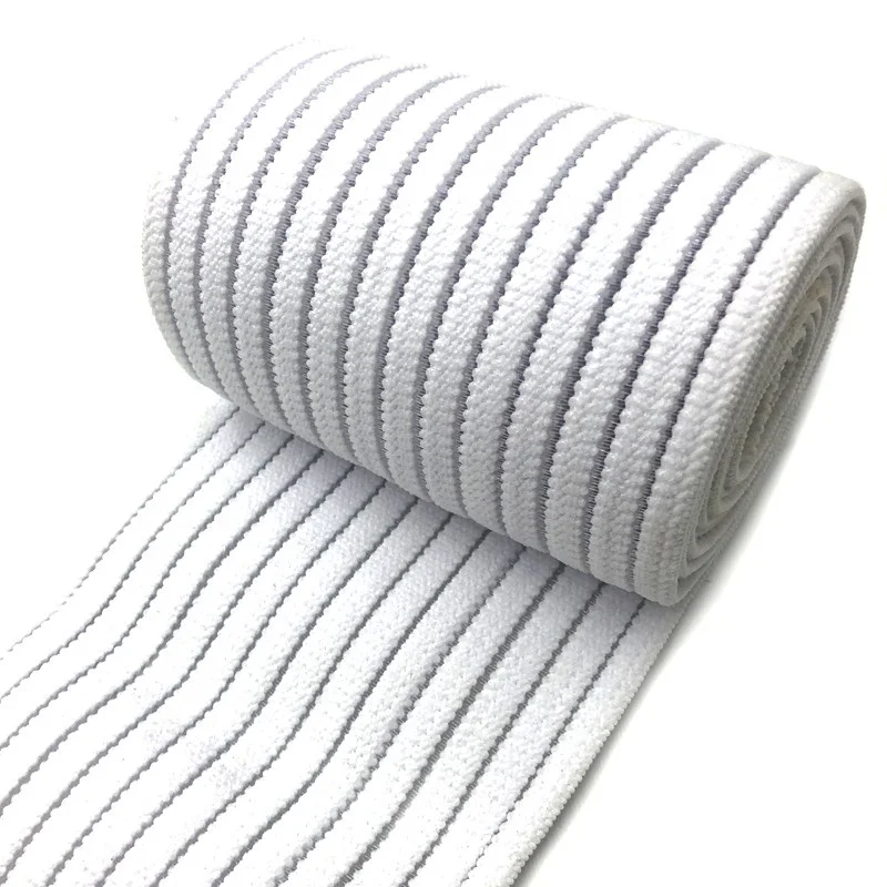 16cm/6Inch Width Comfortable Knit Fish Line Elastic Webbing For Sports And Medical Bandage