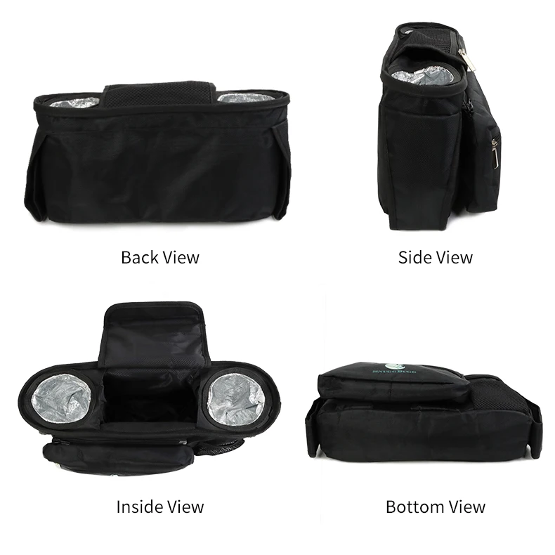 Wholesale Price Universal Outdoor Diaper Insulated Cup Holder Baby Organizer Stroller Hanging Bag