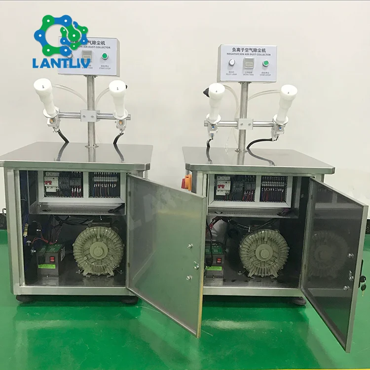
Semi Auto Plastic Tube Glass Bottle Double Heads Cleaning Machine Plastic Bottle Negative Ion Air Washing Machine For Cosmetics 