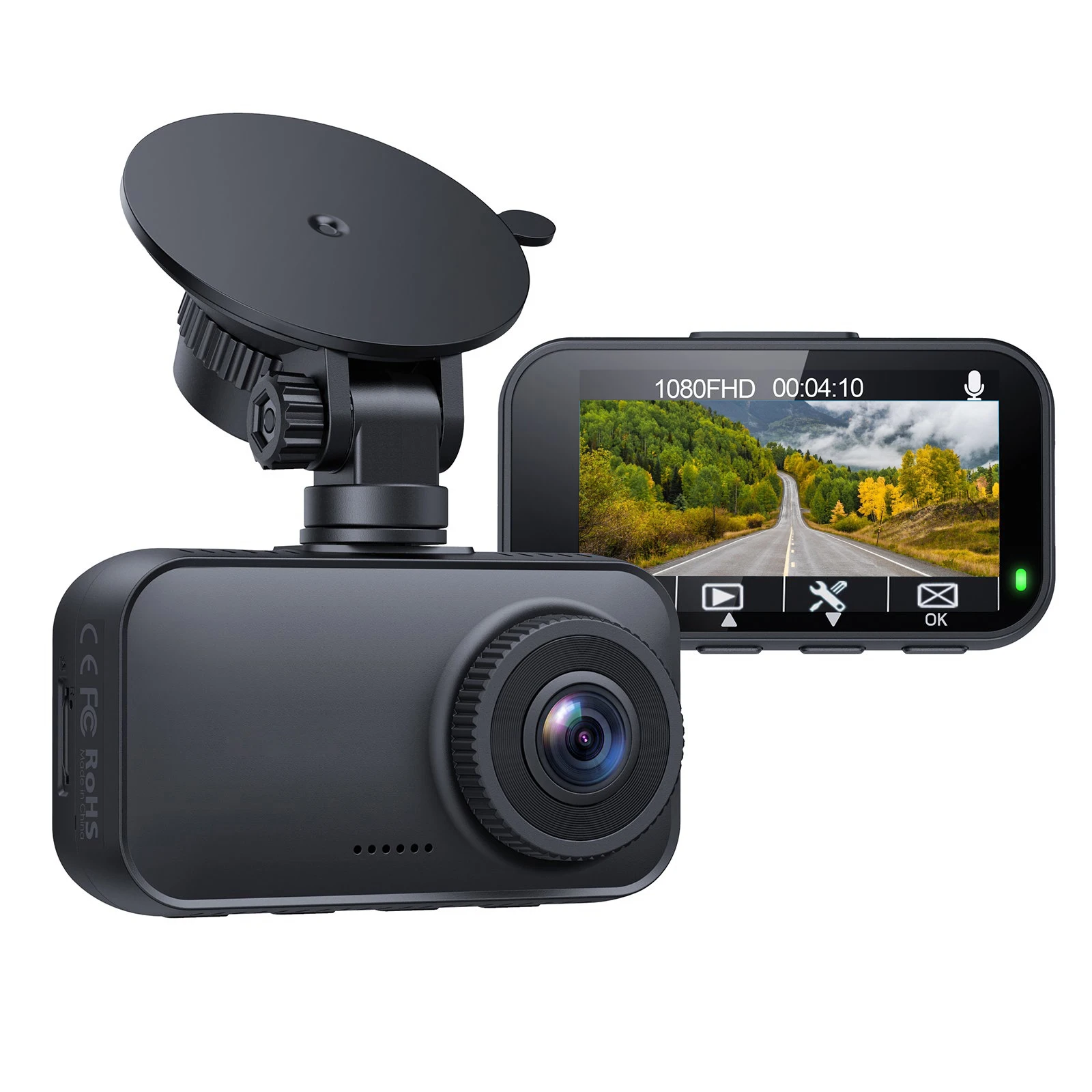 Заводской новый дизайн FHD 1080P Full HD Автомобильный видеорегистратор черный ящик Aukey автомобильная