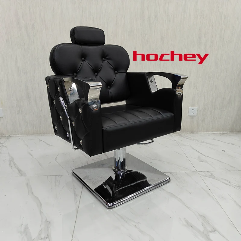Hochey  Luxury High Quality Hair Salon Haircut Chair For Beauty Salon Adjustable High Seat Barber Chair Salon