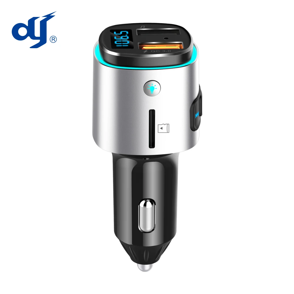  Горячая Распродажа BC41 быстрое зарядное устройство с двумя USB QC3.0 автомобильный адаптер Bluetooth комплект громкой связи со светодиодными