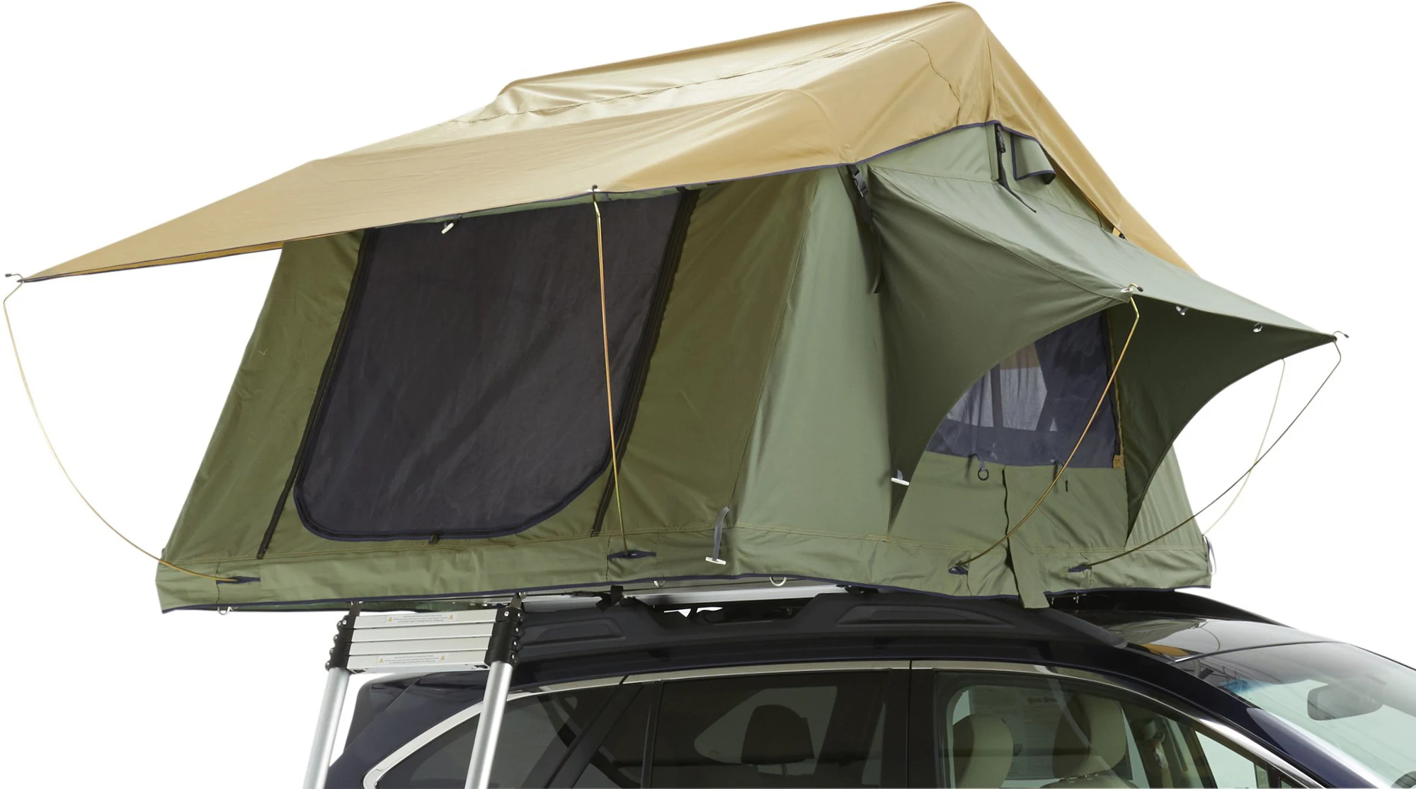 High quality aluminum car outdoor rooftop tent camping 2-3 person roof soft shell top tent