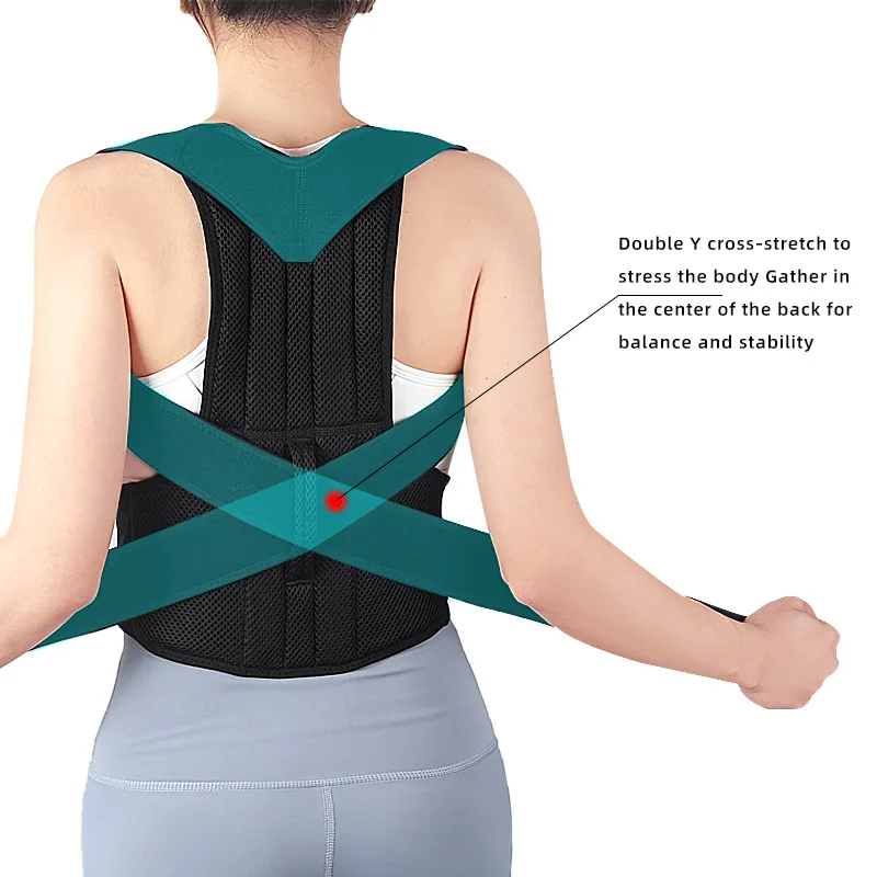 2022 New Shoulder Back Correct Belt Magnets Posture Corrector Lumbar Back Support Brace Postural Corrector