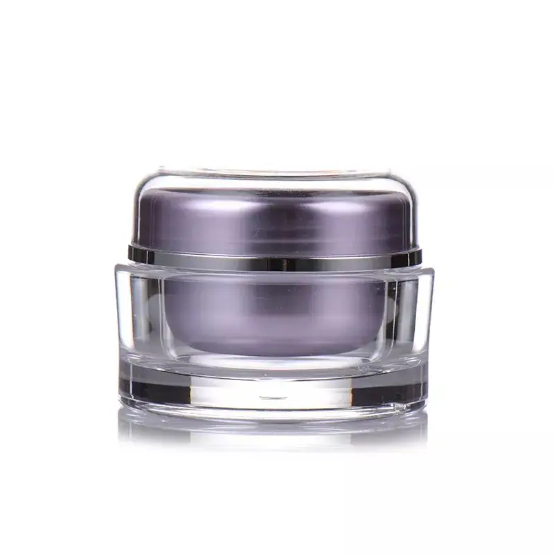 In stock Eye Cream Cosmetics Jar 50 ml Round White Acrylic Jars for face cream 15g 30g 50g
