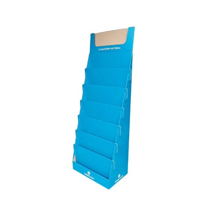 2024 HOT New Recycled Retail Player Floor Stand Cardboard Pocket Display For Dvd