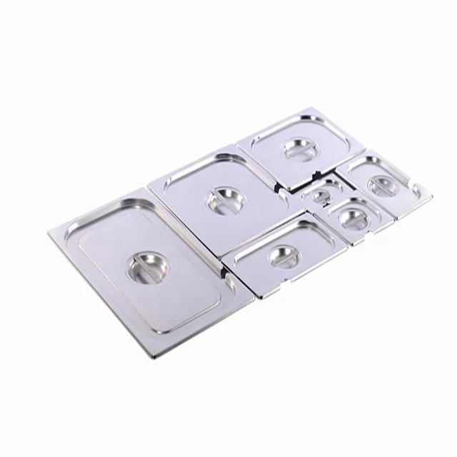 High Quality Stainless Steel 1/1, 1/2, 1/3, 1/4,1/6 EU GN Pan