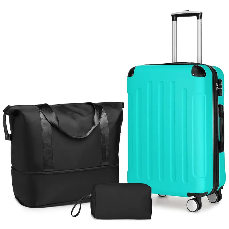 factory wholesaler high quality Hard Shell Luggage Sets 3 Piece Travel Suitcase Set with TSA Lock