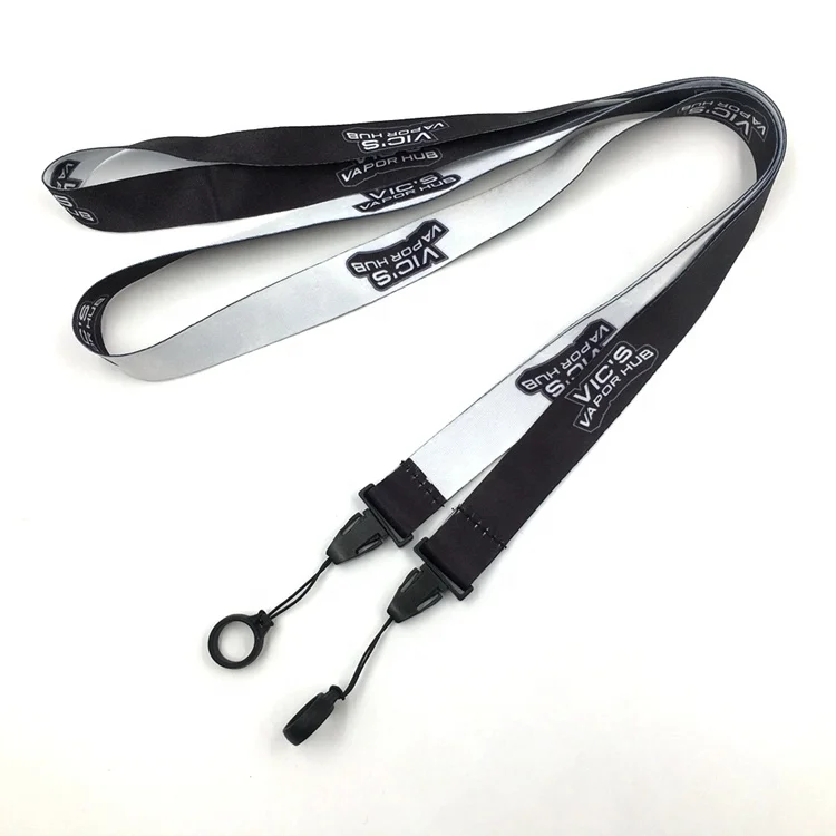  Пользовательский логотип сублимационная печать Lanyard Vape с силиконовым