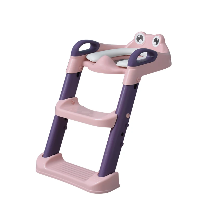 2021 New Portable kids toilet seat Online shopping plastic baby toilet potty training with adjustable Ladder