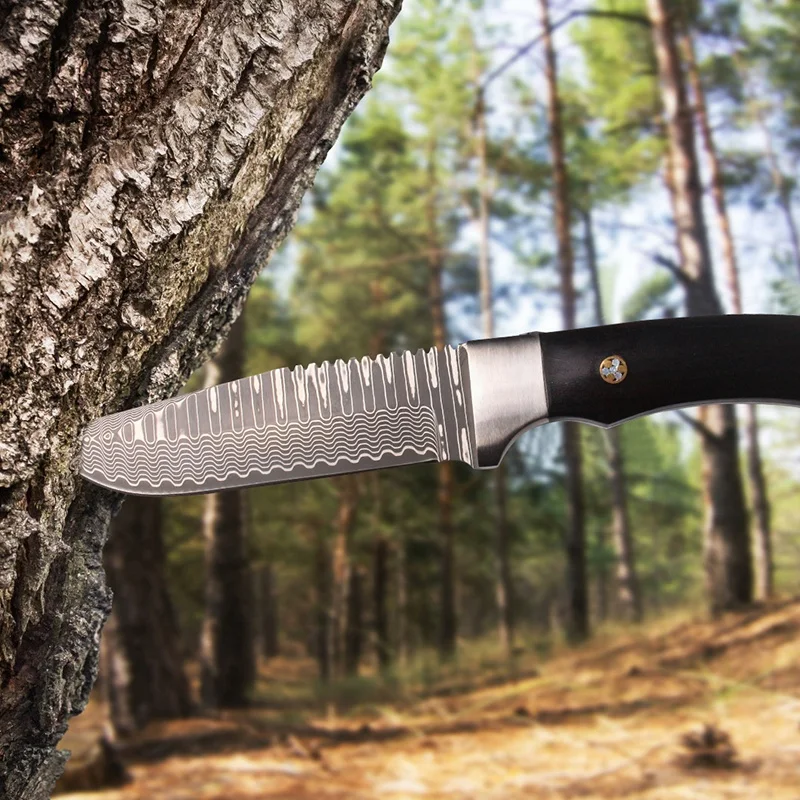 CNC Technology Outdoor Folding Knife Serrated Big Knife Hunting Outdoor Knife Camping