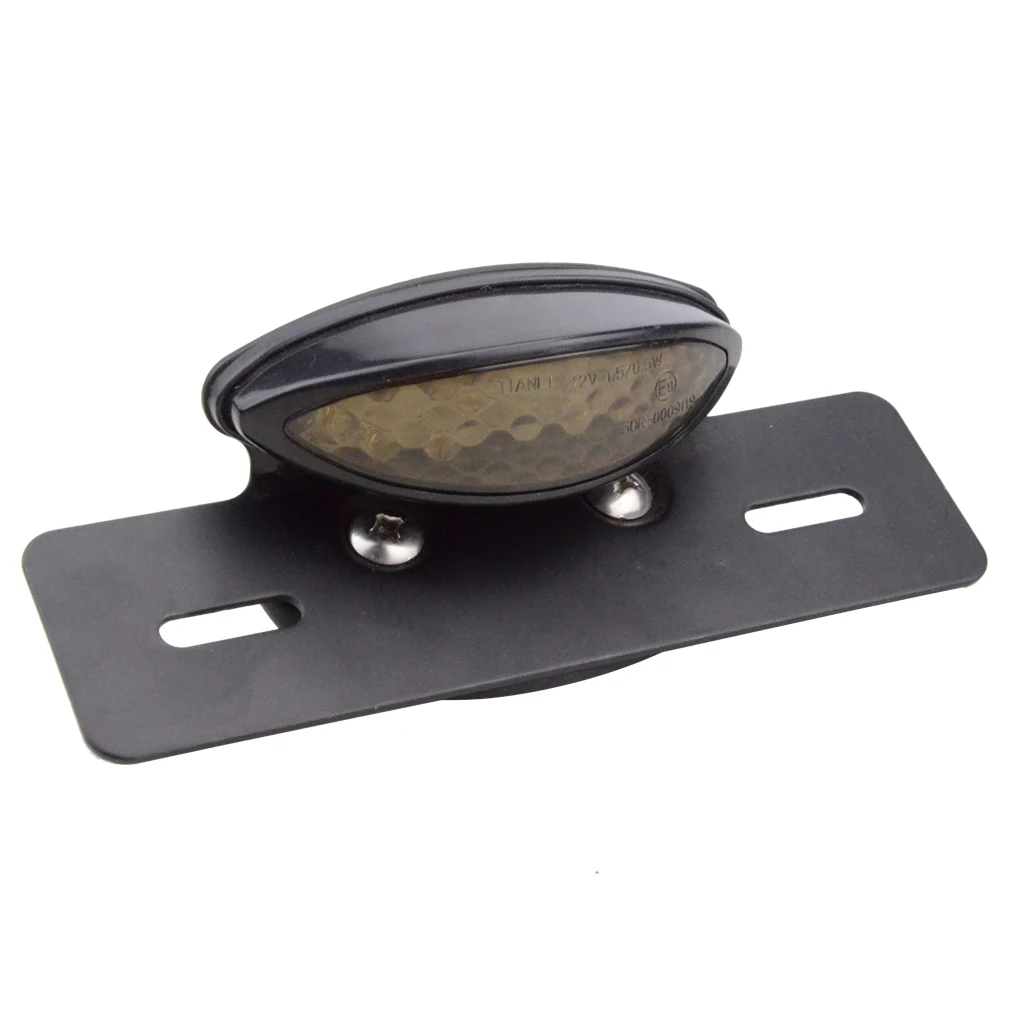 Светодиодный задний фонарь GOOFIT для мотоцикла, Встроенный задний тормозной фонарь для номерного знака, замена Дымчатых линз для скутера