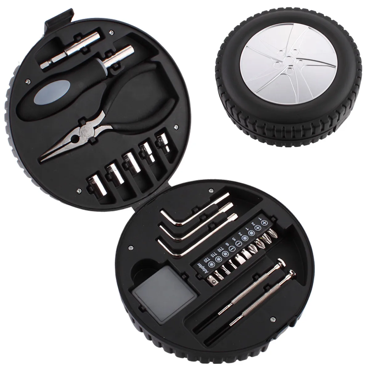 24pcs Car Wheel Shape Hand Tools Set