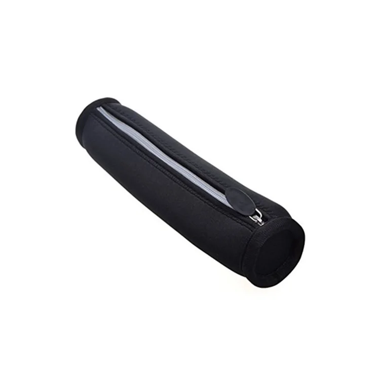 Zipped Pencil Pouch Custom Logo Portable Black School Pencil Pen Case Neoprene Stationery Pouch