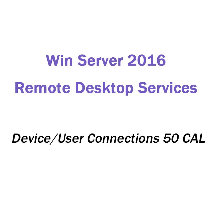 Win Server 2016 Remote Desktop Services Device/User Connections 50 CAL Win Server Key