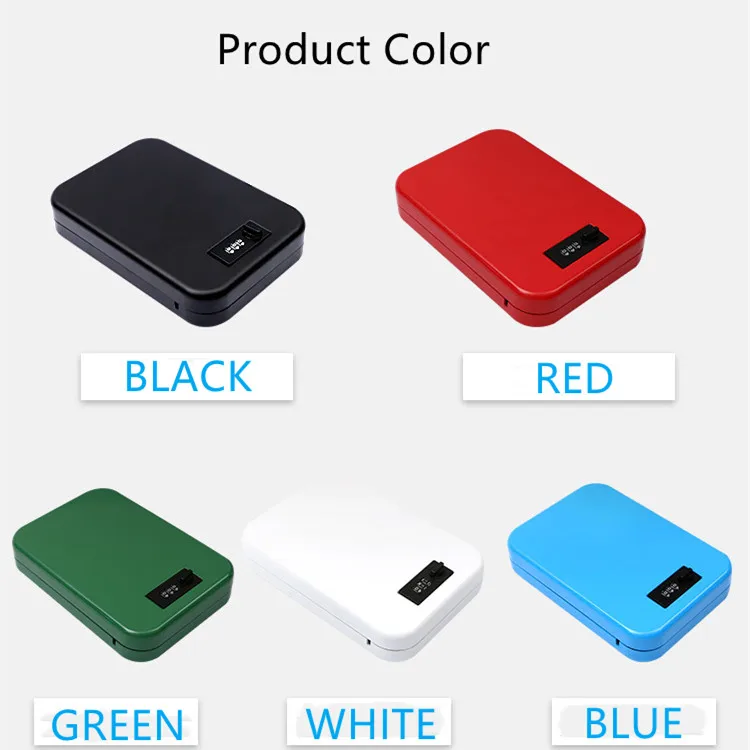 Portable Steel Plate Password Pistol Safe Combination Digital Gun Box FOR Car Desk And Home