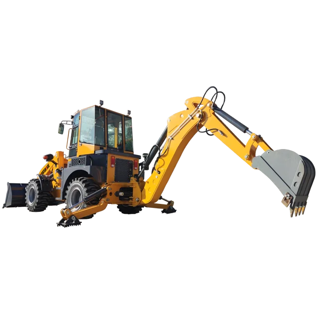 China factory Mountain Raise wheel Mini Backhoe Loader Tractor with Loader and Backhoe Excavator Free Shipping