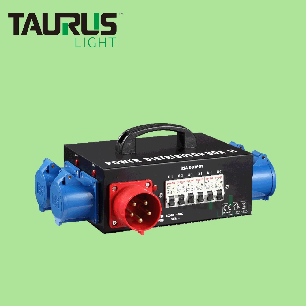 Power Distribution Equipment 380V 32A 5Pin Input CEE Power Box For Stage Lighting