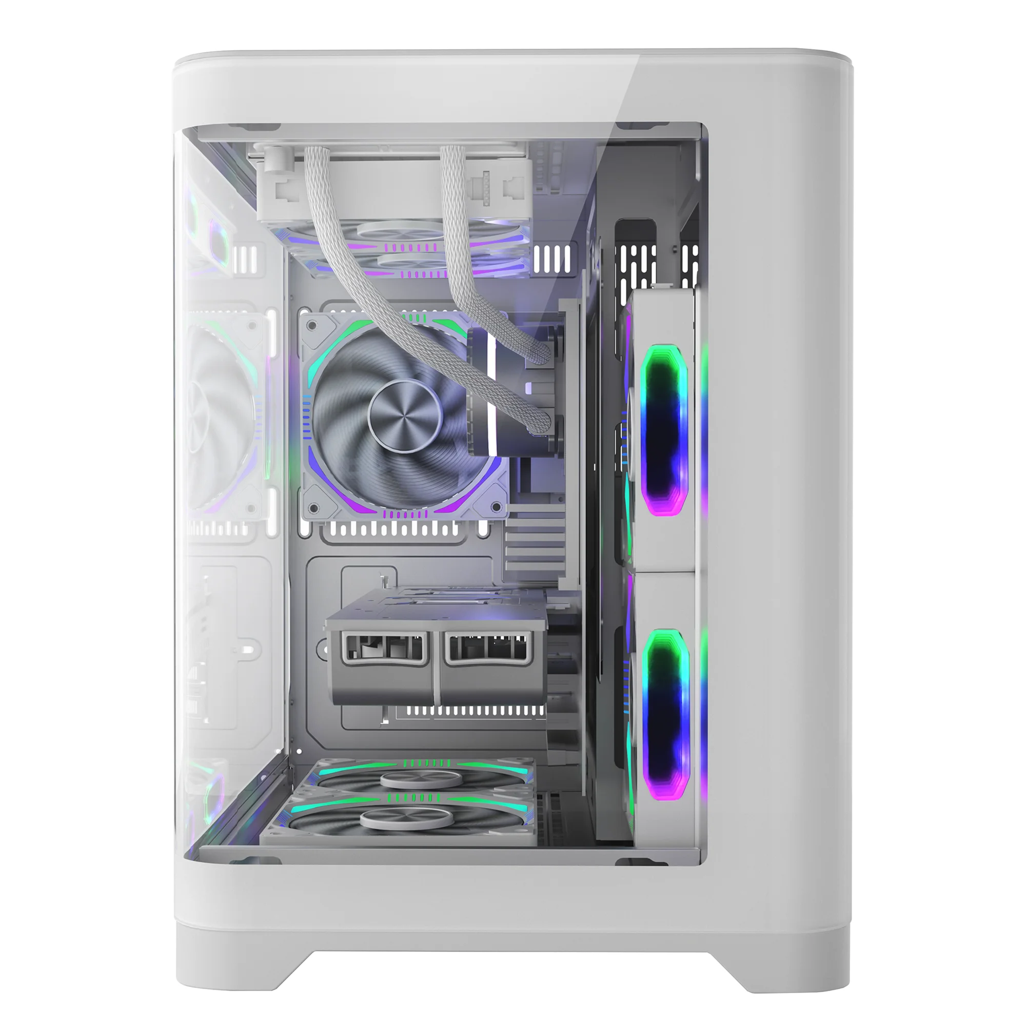 Factory Custom White PC Case Chassis M-ATX Gaming CPU Cabinet USB3.0 Gaming Computer Cases & Towers