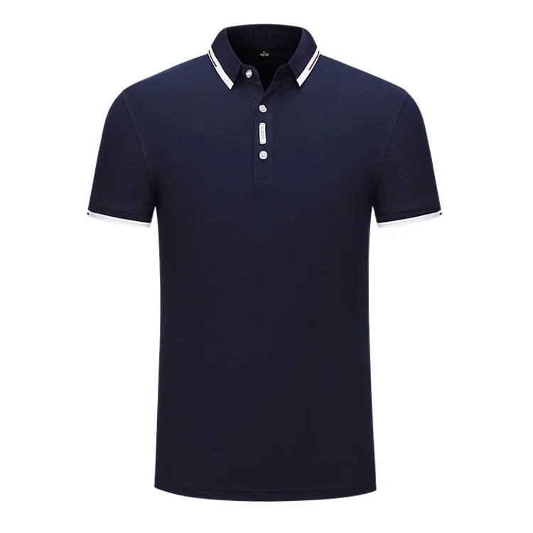 2021 solid color summer Polo custom logo Lapel short sleeve enterprise work clothes T-shirt work clothes team culture
