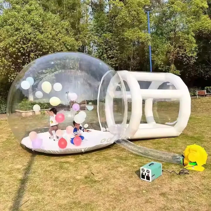 Portable Dome Transparent Hotel Outdoor Garden 2.5m 3m 4m Diameter Inflatable Ball Dome Tent for Party