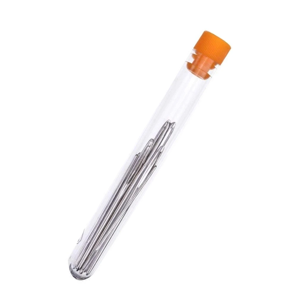 9pcs Large Eye Sewing Needle Stainless Steel Stitching Needle Yarn Knitting Cross Stitch Hand Sewing Needles DIY Sewing Tools