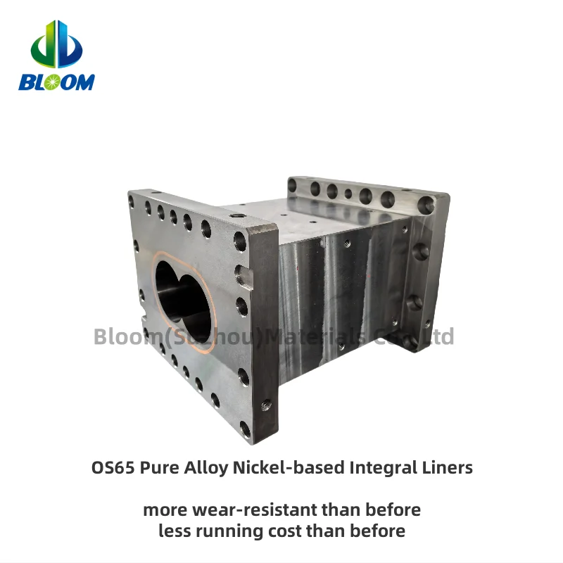 brand new plastic extruder parts screw elements barrel and liner for refurbishment in polymer compounding lines