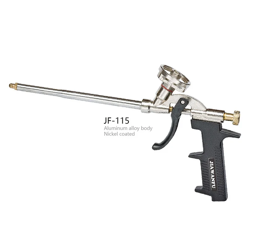 JF-115 корпус из алюминиевого сплава с тефлоновым покрытием покрытая никелем пенный пистолет шприц для заделки швов