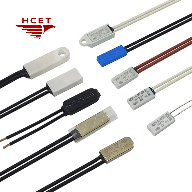 HCET good price KSD9700 TB05 Bimetal Thermal Cutoff Switch Thermal Protector of Rechargeable Battery Pack