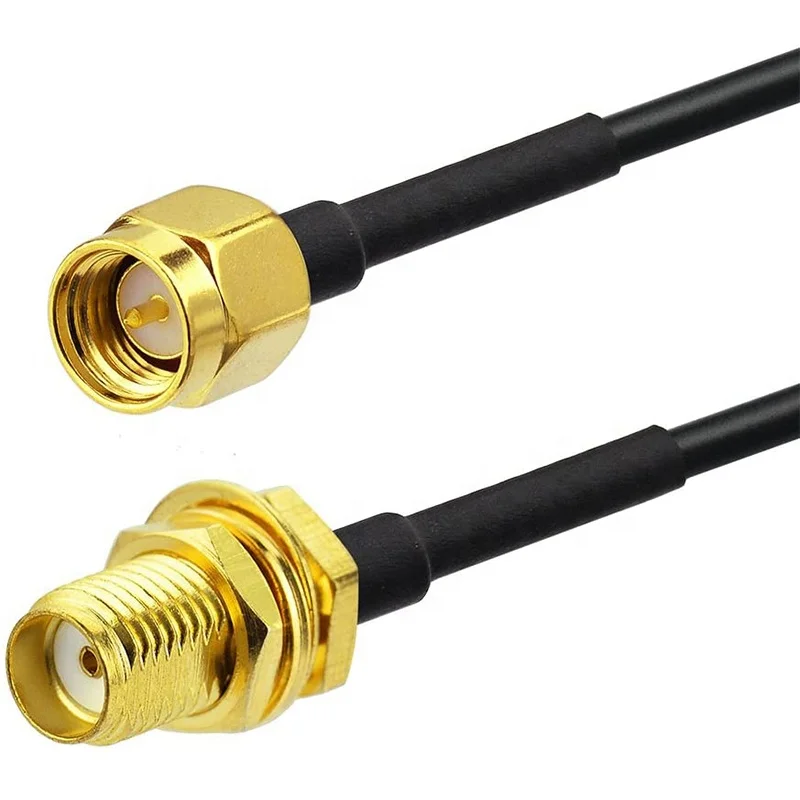 Wholesale Price Assemblies SMA Male To SMA Female RF Coaxial Cables With RG174 Cable 3m