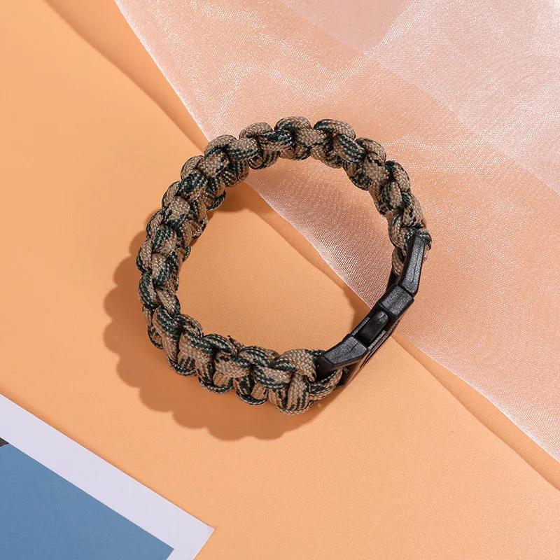 Parachute bracelet manufacturers direct spot wholesale outdoor emergency survival camping escape hand-woven parachute bracelet