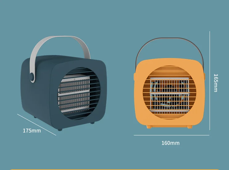 Mini air cooler fan humidifier,colorful night lamp portable usb desktop