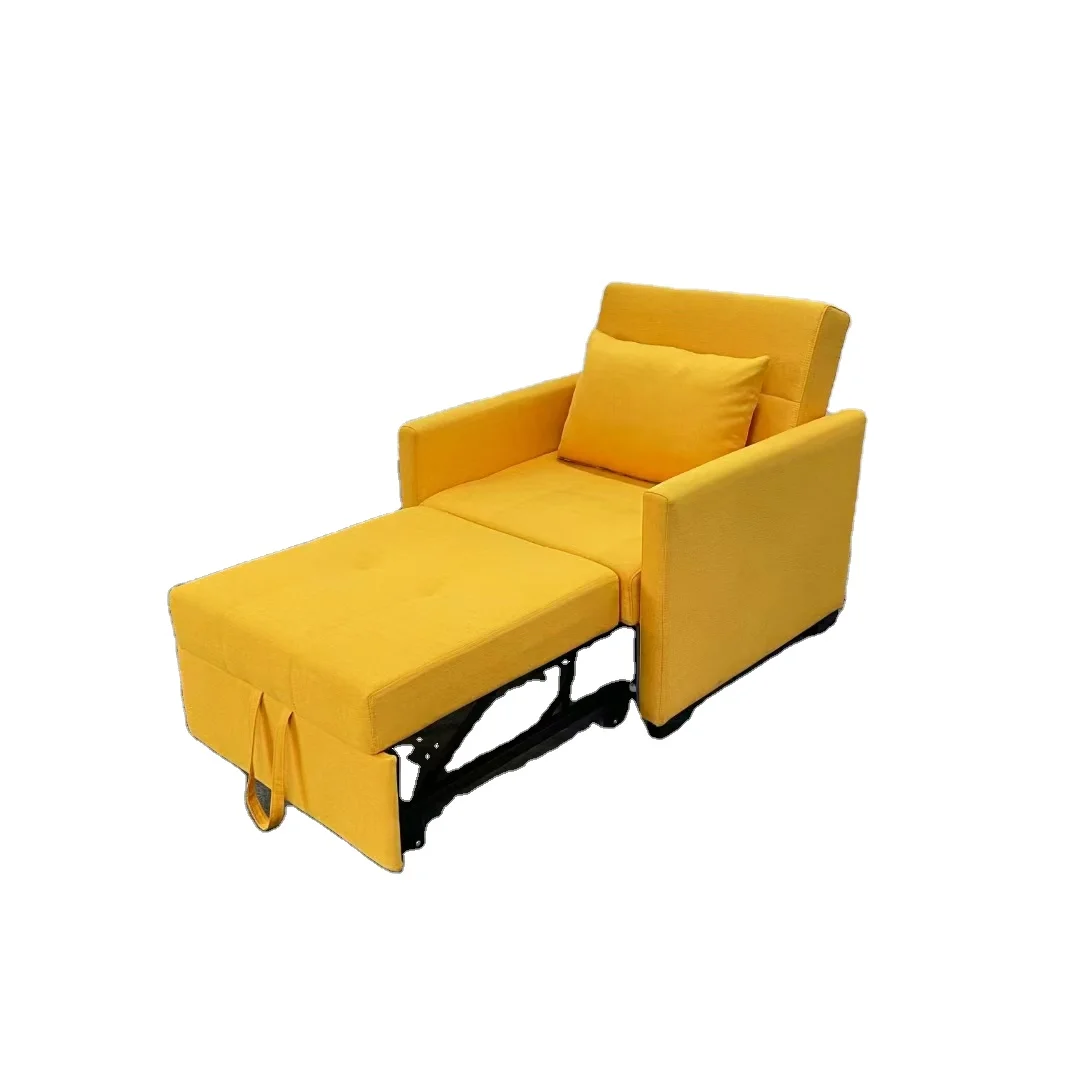Modern Lving Room Hotel Cum Smart Couch Sofas Furniture Fabric Foldable Single Sofa Pull Out Transformer Folding Sofa Bed