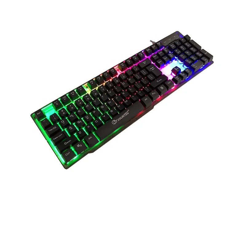 Professional produce new USB wired multimedia Metal Gaming LED Backlight Laser Keyboard KBL-707U with FN+ keys