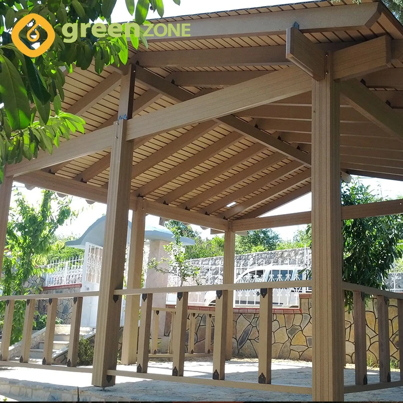 garden stone column gazebo tent wood pergola outdoor