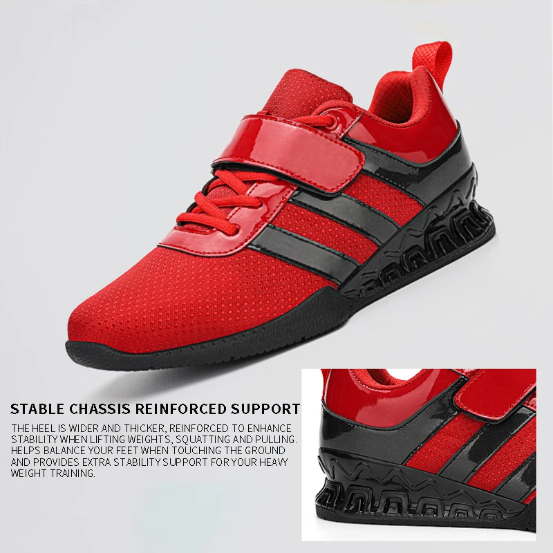 MKAS New Arrival Custom Logo Professional Non-Slip Squat Shoes Powerlifting Weightlifting Powerlifting Squat Shoes