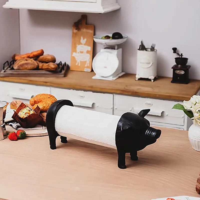 Wholesale handmade custom cute animal paper holders paper towel holder kitchen paper towel holder