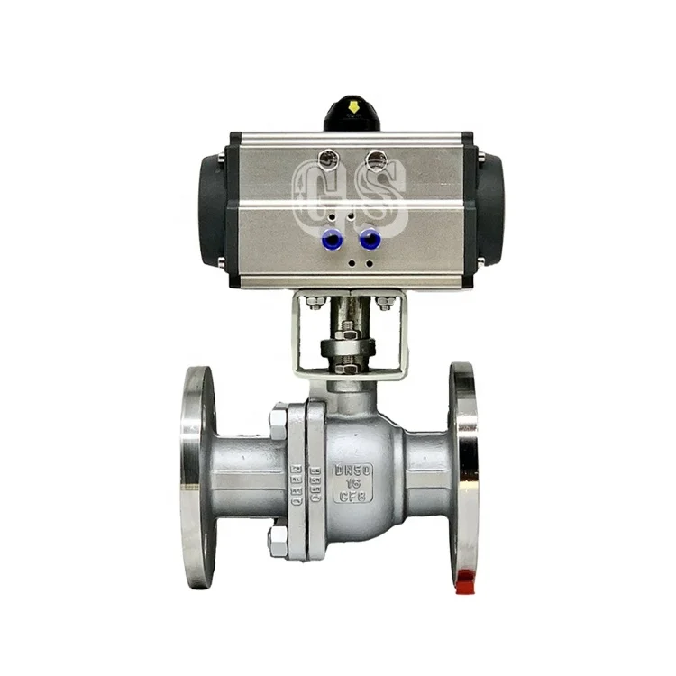 Pneumatic Drive Flange Ball Valve Stainless Steel Ball Valve