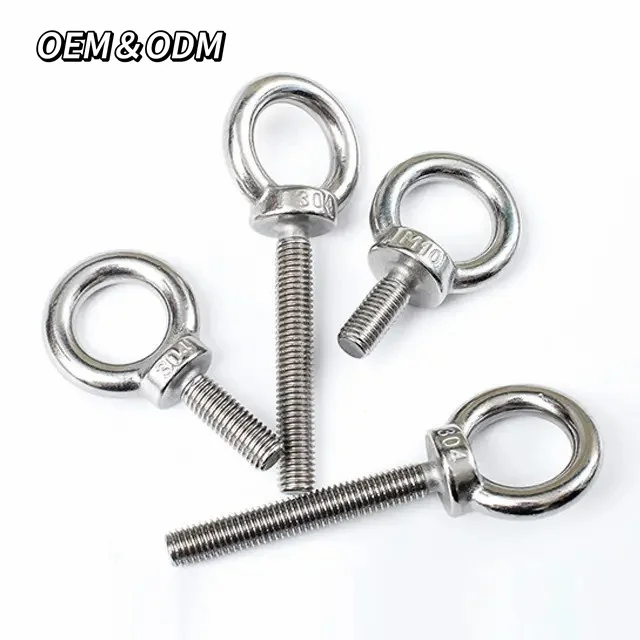 M6 M8 M10 M12 M14 M16 M18 M20 Din580 Standard Ring Nut Screw Hook Lifting Eyelet Rotating Swivel Eye Bolt